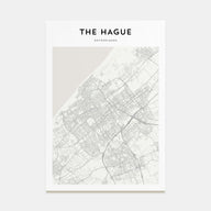 The Hague Map Portrait Poster