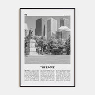 The Hague Travel B&W Poster