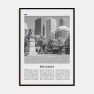 The Hague Travel B&W Poster