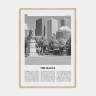 The Hague Travel B&W Poster