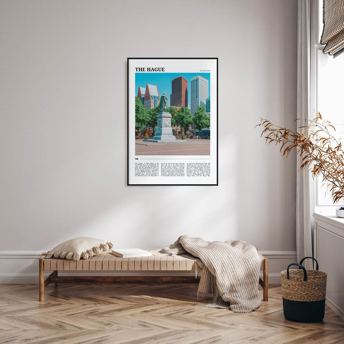 The Hague Travel Color Poster