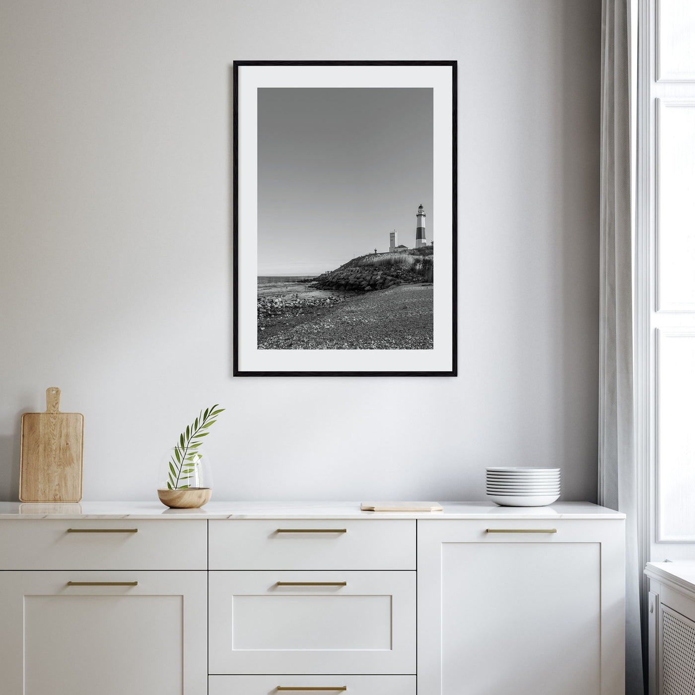 The Hamptons Photo B&W Poster