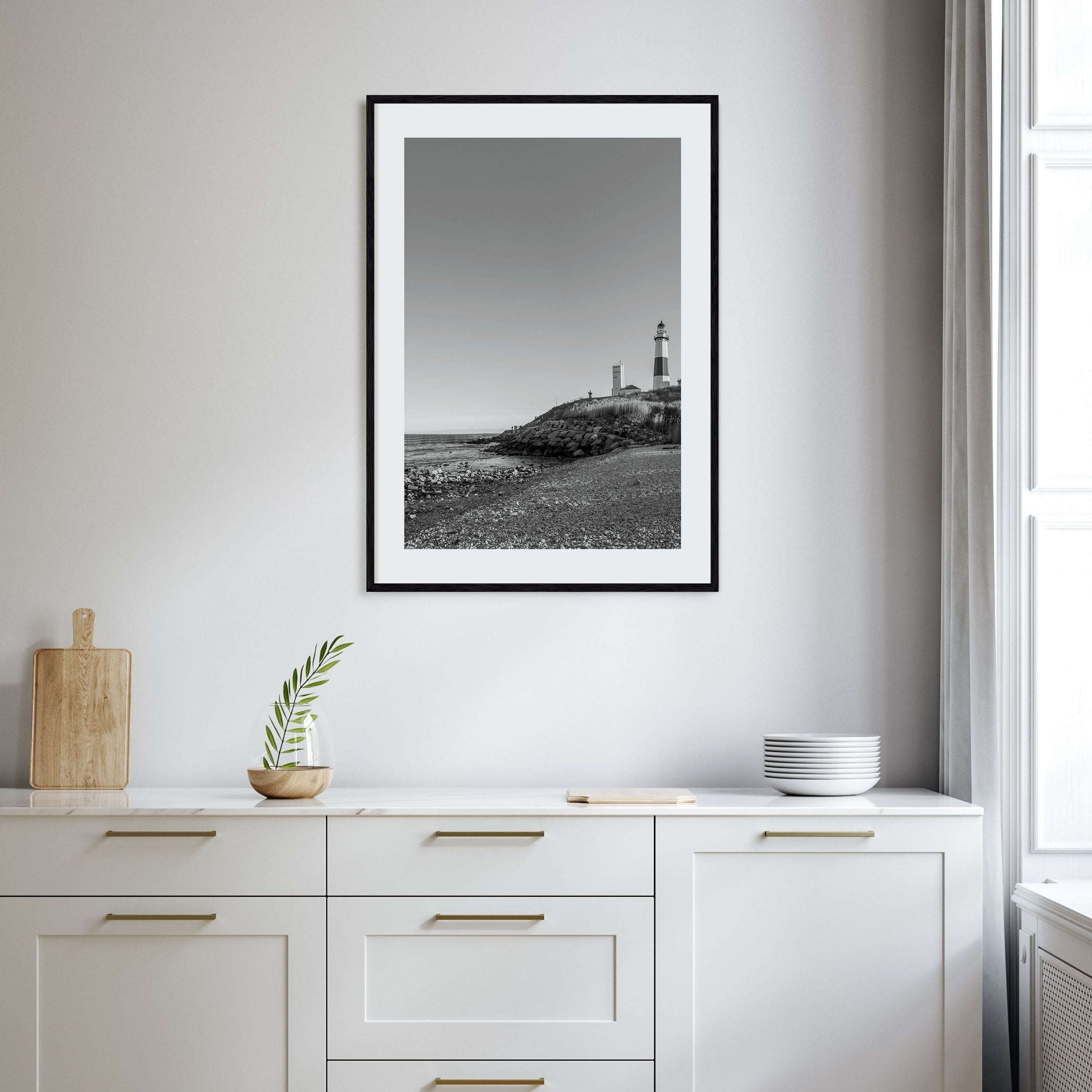 The Hamptons Photo B&W Poster