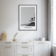 The Hamptons Portrait B&W Poster