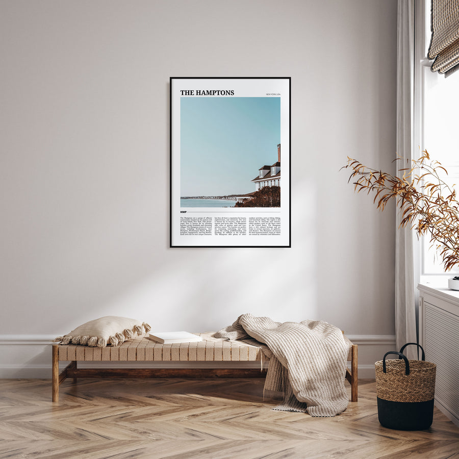 The Hamptons Travel Color Poster