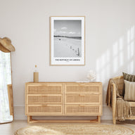 The Republic of Liberia Portrait B&W Poster