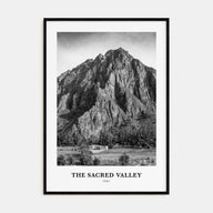 The Sacred Valley Portrait B&W Poster