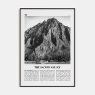 The Sacred Valley Travel B&W Poster