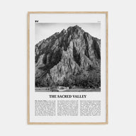 The Sacred Valley Travel B&W Poster