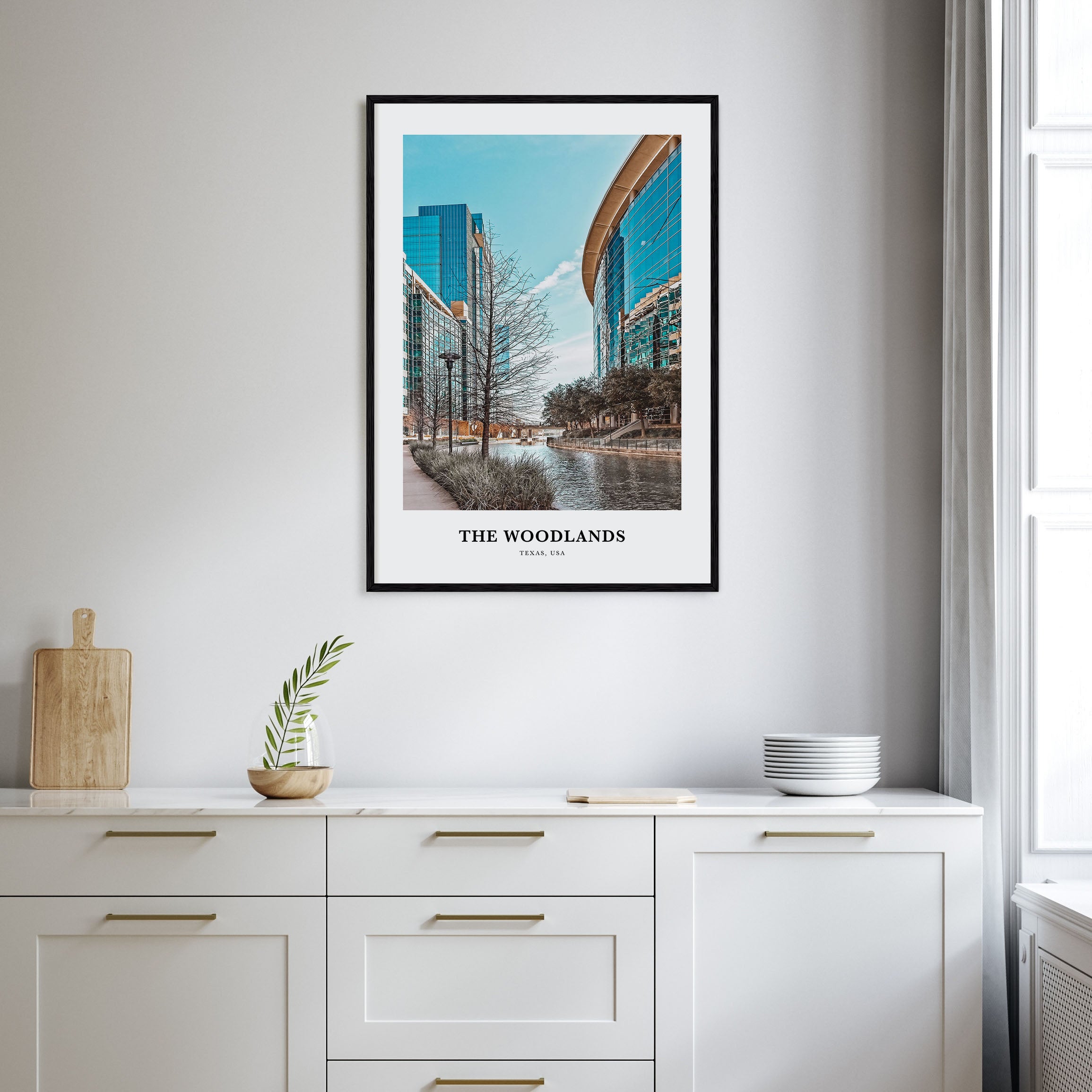 The Woodlands Portrait Color Poster