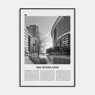 The Woodlands Travel B&W Poster