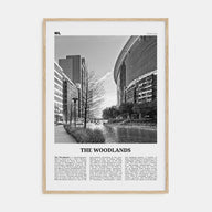 The Woodlands Travel B&W Poster