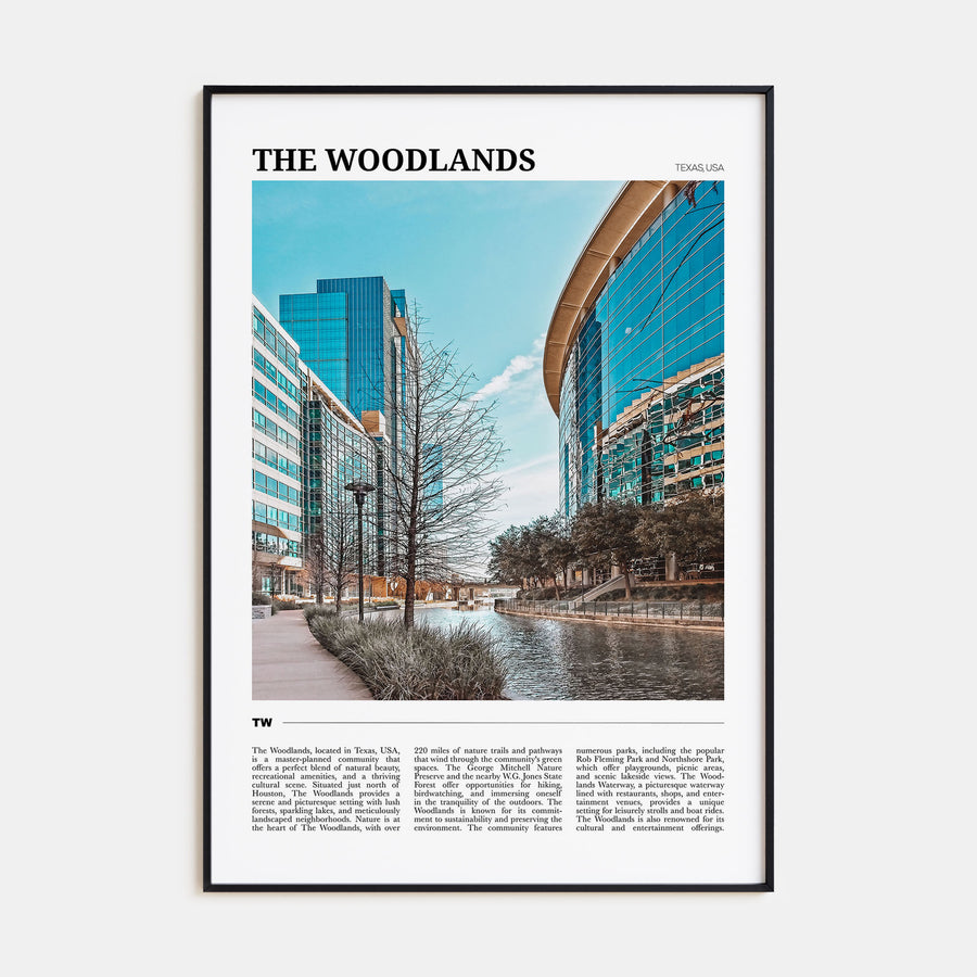 The Woodlands Travel Color Poster
