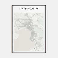 Thessaloniki Map Portrait Poster