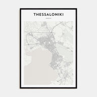 Thessaloniki Map Portrait Poster