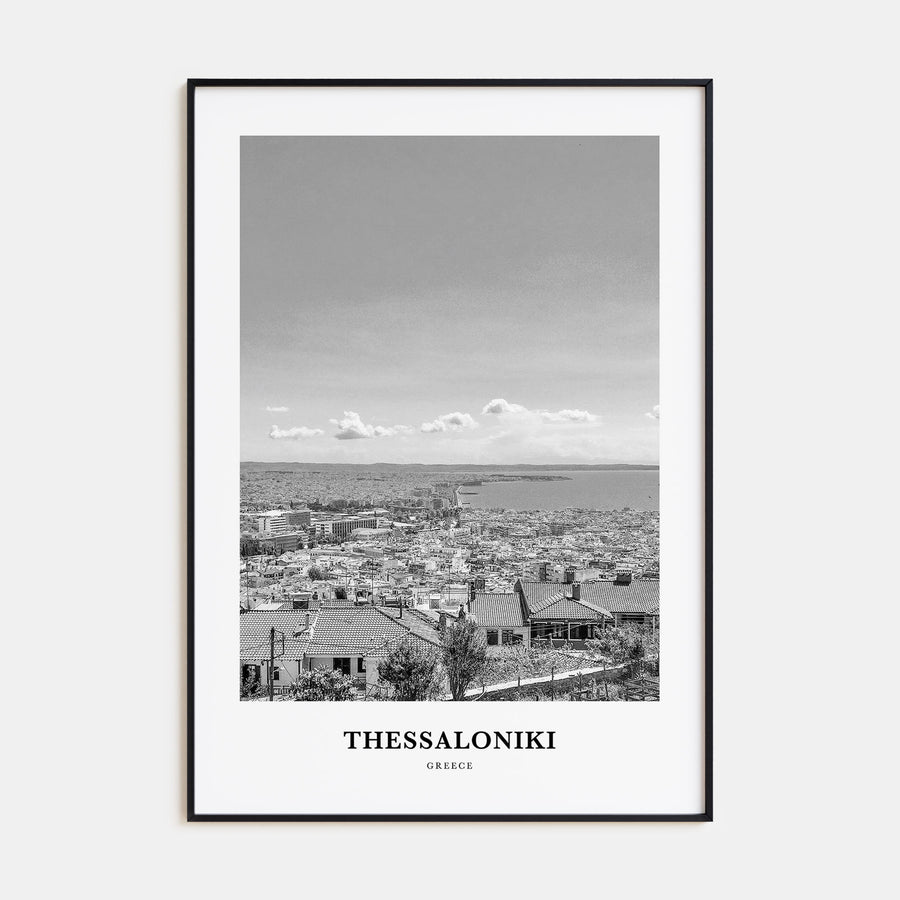 Thessaloniki Portrait B&W Poster