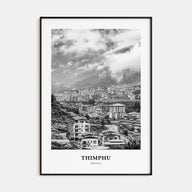 Thimphu Portrait B&W Poster