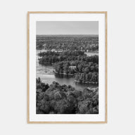 Thousand Islands Photo B&W Poster