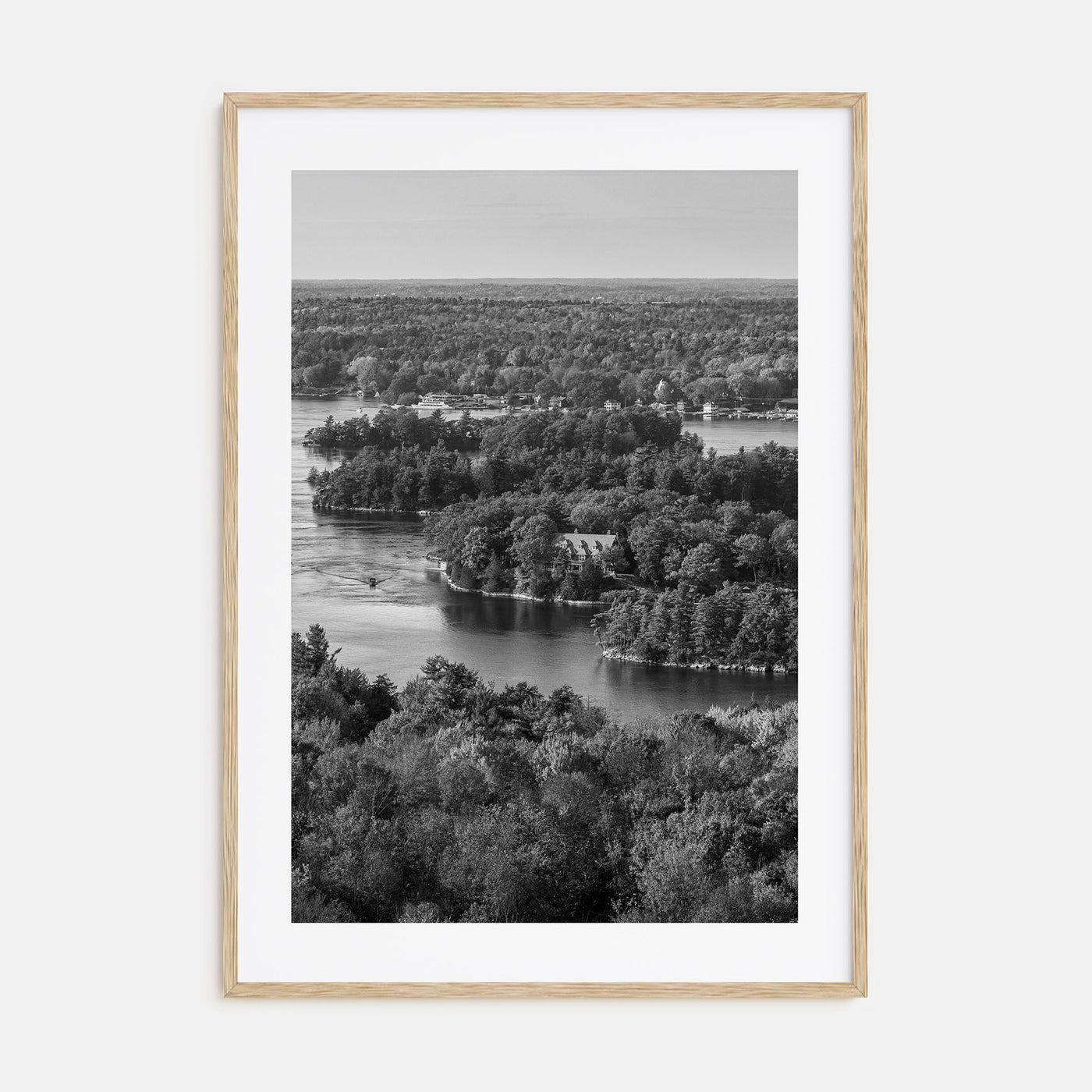 Thousand Islands Photo B&W Poster