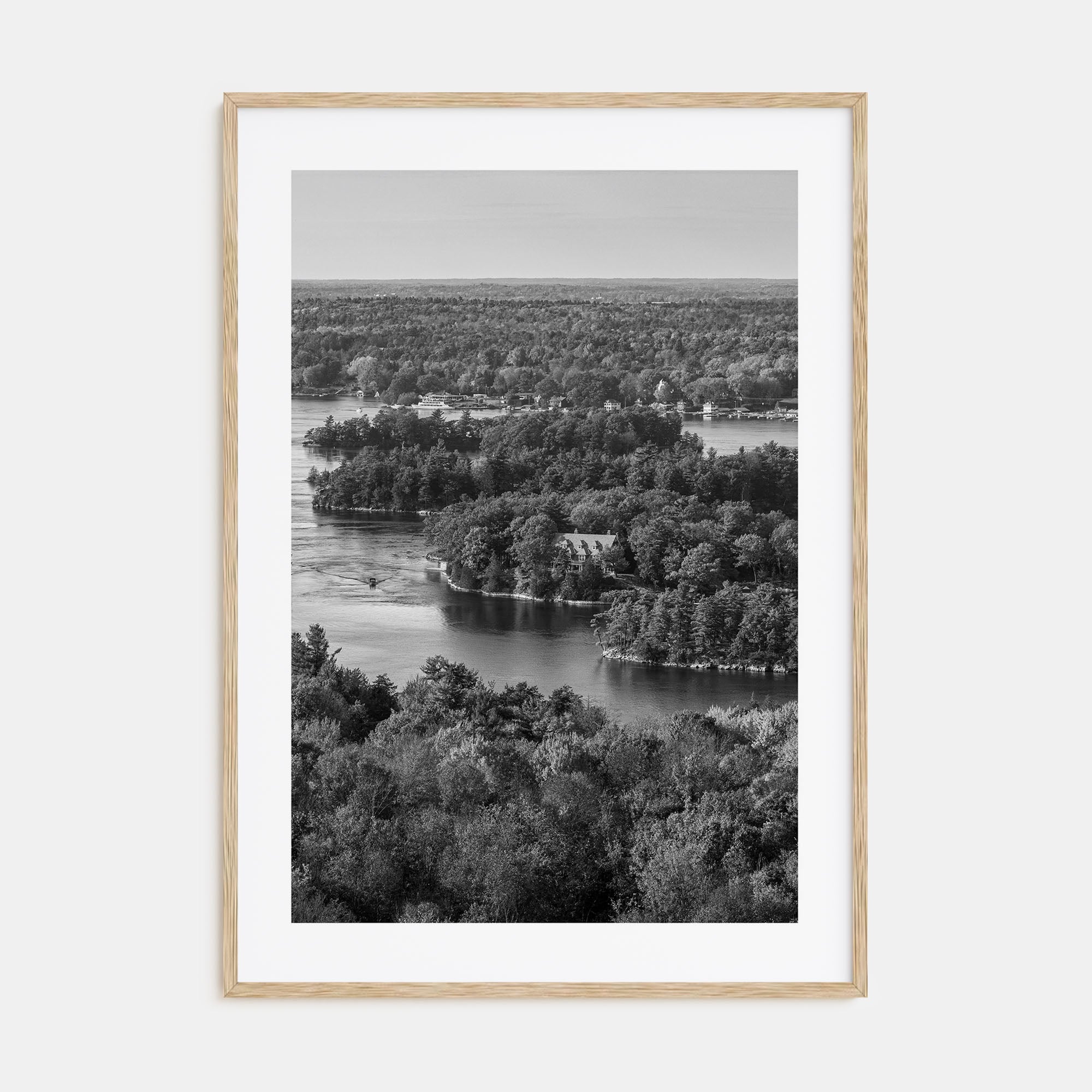 Thousand Islands Photo B&W Poster