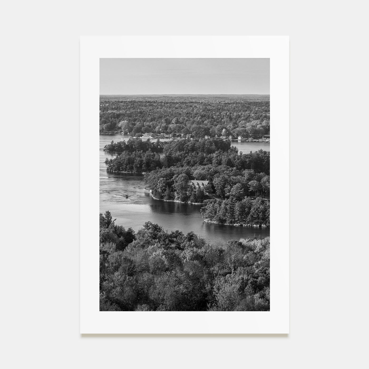 Thousand Islands Photo B&W Poster