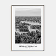 Thousand Islands Portrait B&W Poster