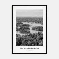 Thousand Islands Portrait B&W Poster