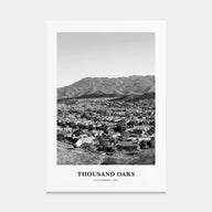 Thousand Oaks Portrait B&W Poster