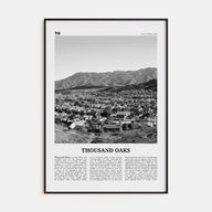 Thousand Oaks Travel B&W Poster