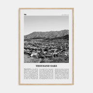 Thousand Oaks Travel B&W Poster