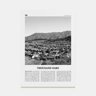 Thousand Oaks Travel B&W Poster