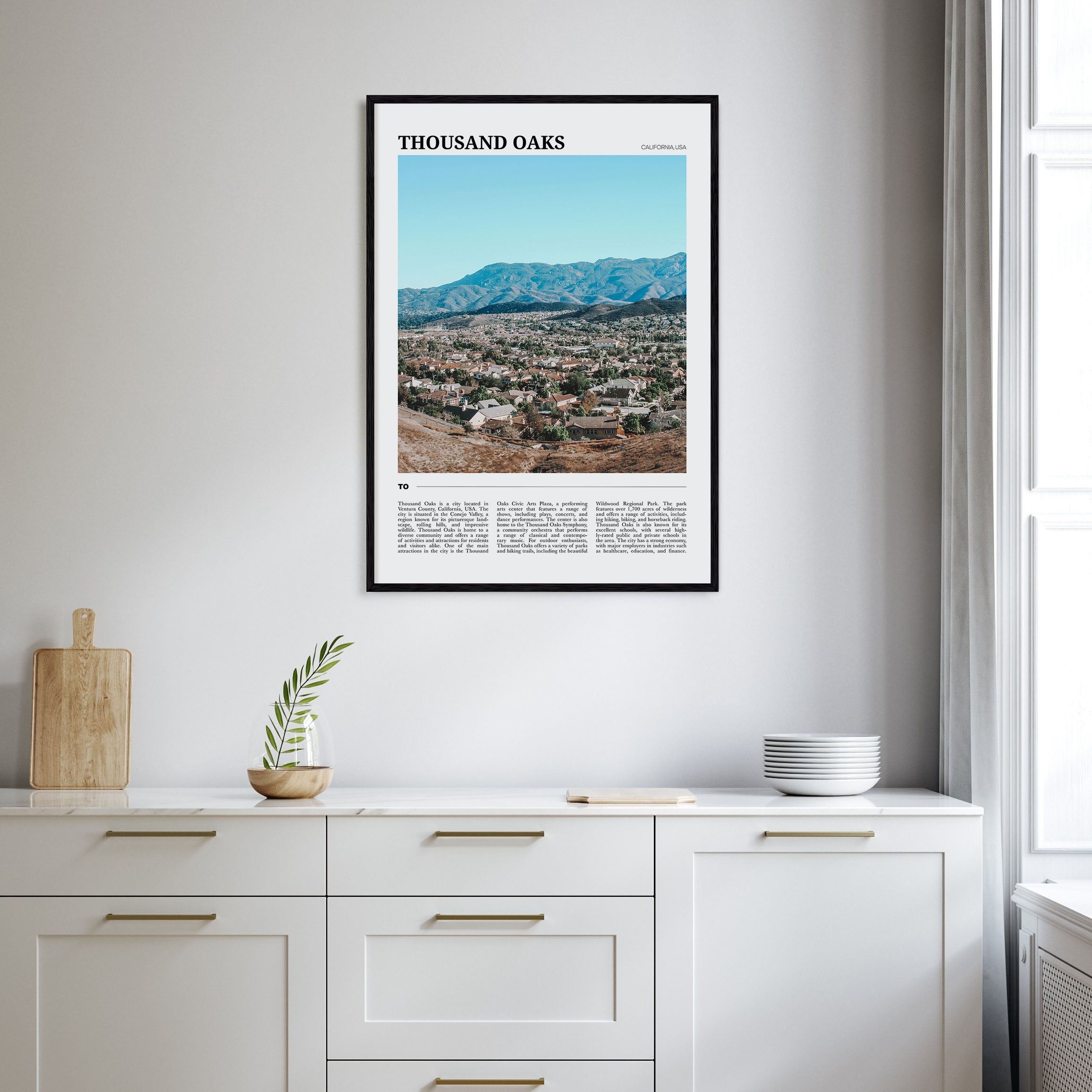 Thousand Oaks Travel Color Poster