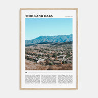 Thousand Oaks Travel Color Poster