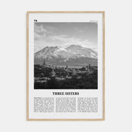 Three Sisters Travel B&W Poster