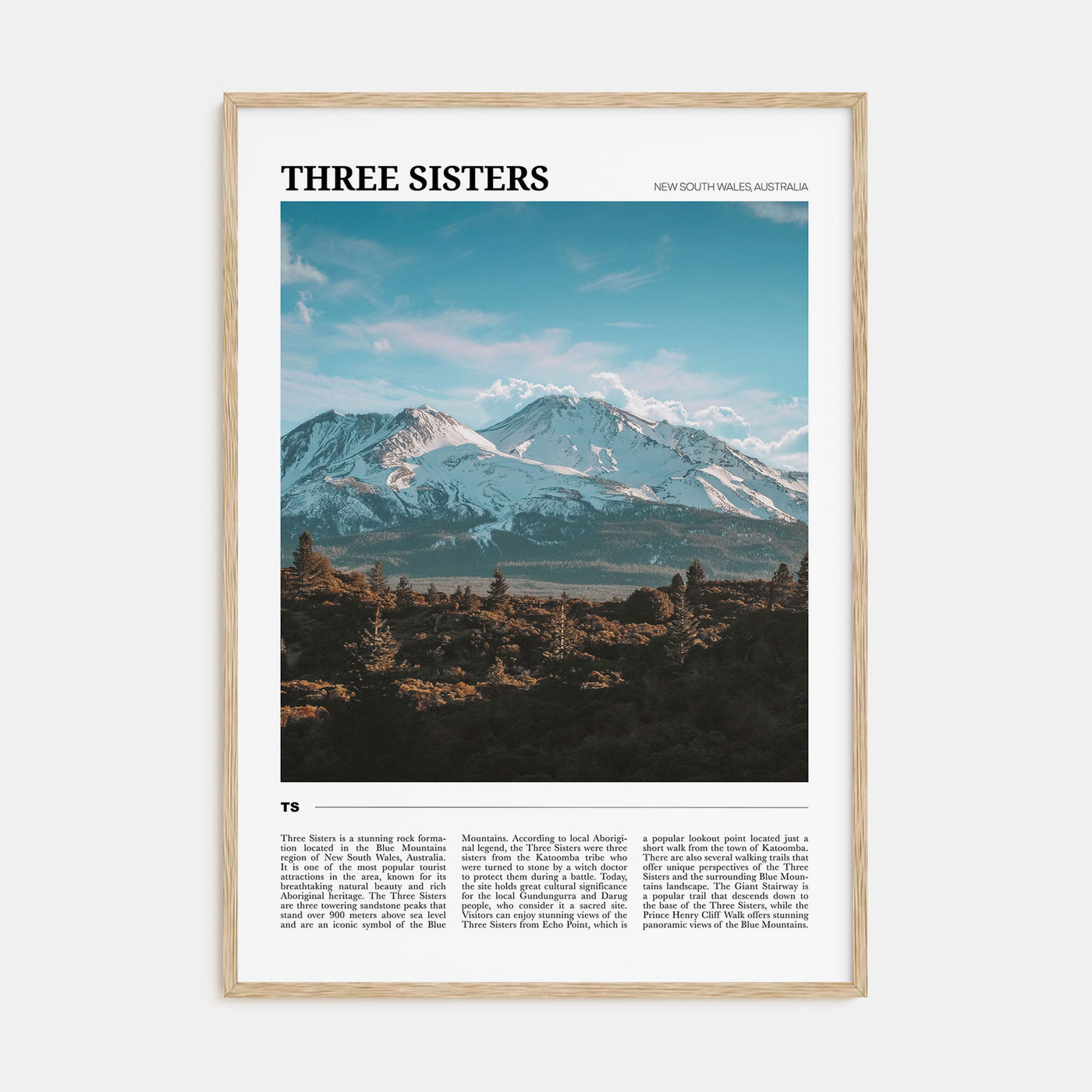 Three Sisters Travel Color Poster