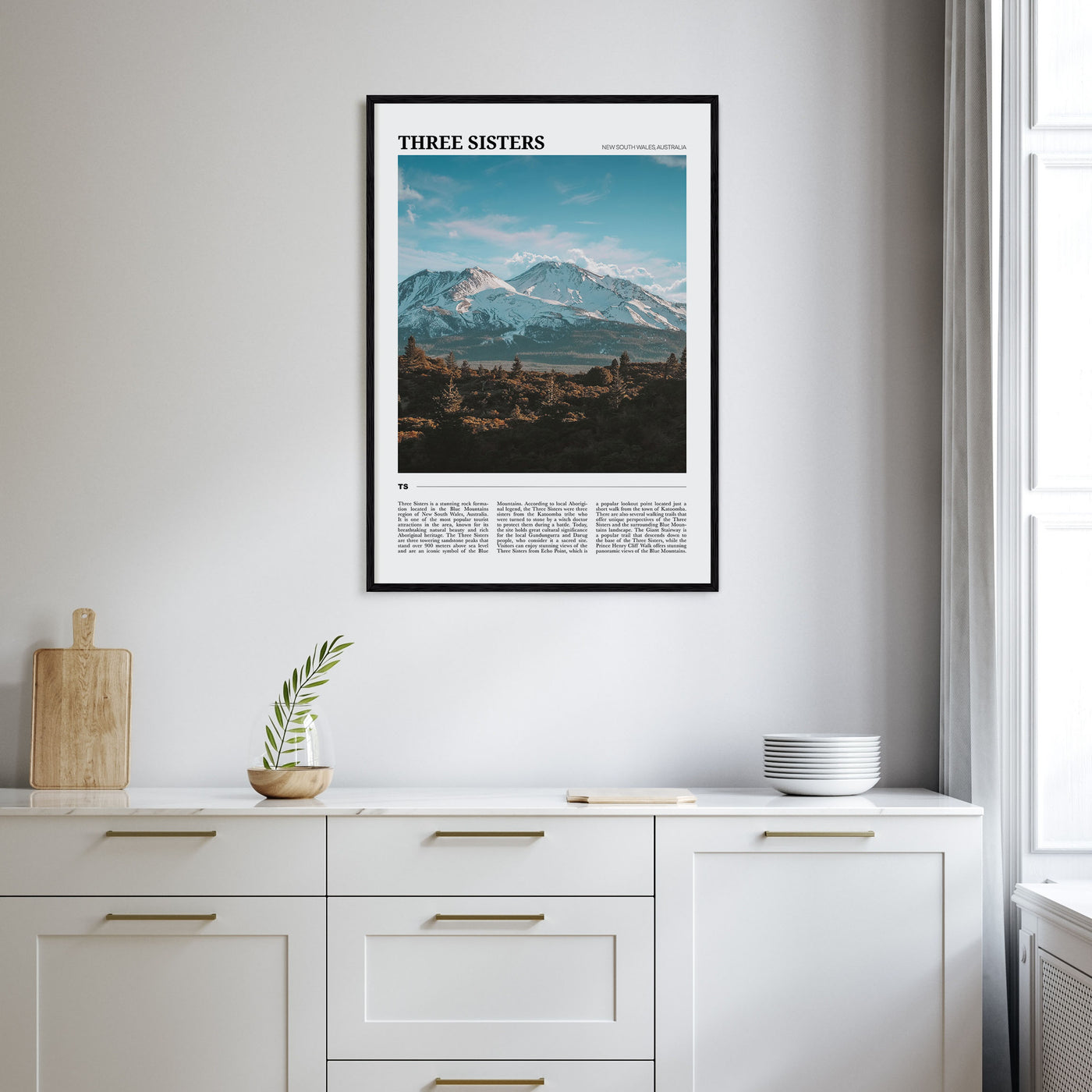 Three Sisters Travel Color Poster