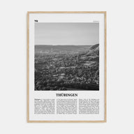 Thüringen Travel B&W Poster