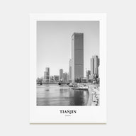 Tianjin Portrait B&W Poster