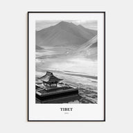 Tibet Portrait B&W Poster