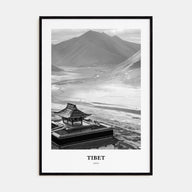 Tibet Portrait B&W Poster