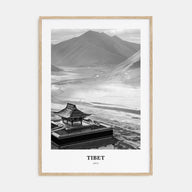 Tibet Portrait B&W Poster