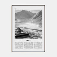 Tibet Travel B&W Poster