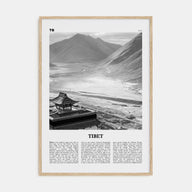 Tibet Travel B&W Poster