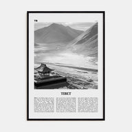 Tibet Travel B&W Poster