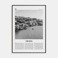 Tiburon Travel B&W Poster