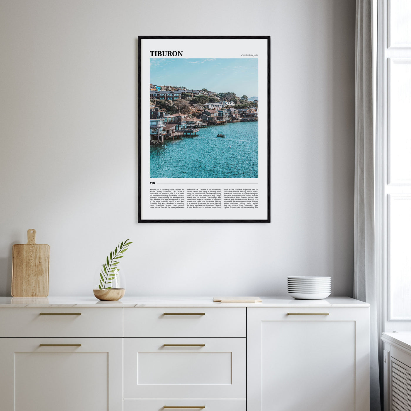 Tiburon Travel Color Poster