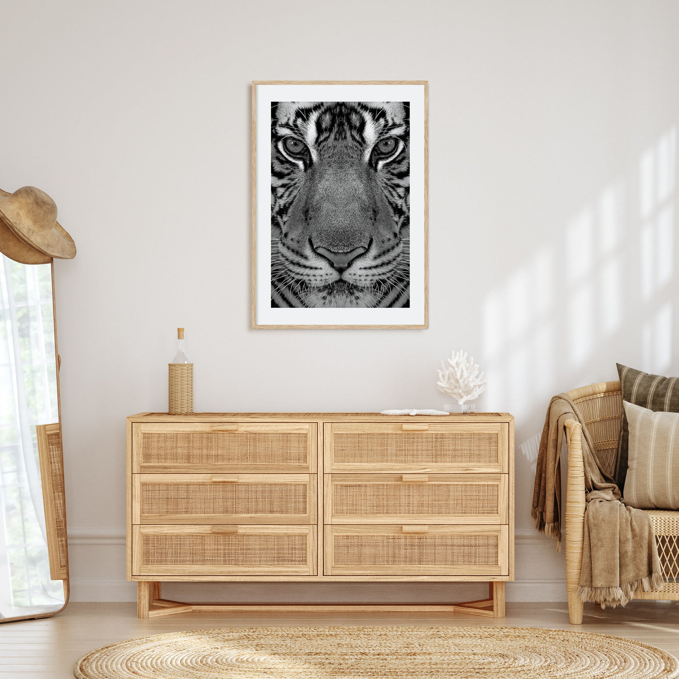 Tiger Photo B&W No 1 Poster