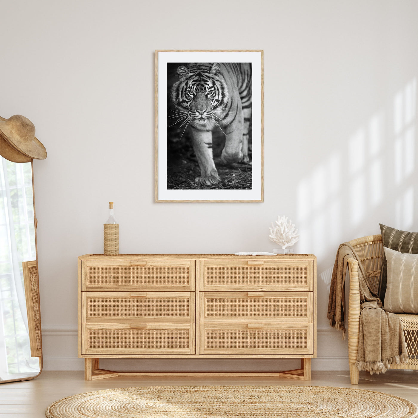 Tiger Photo B&W No 2 Poster