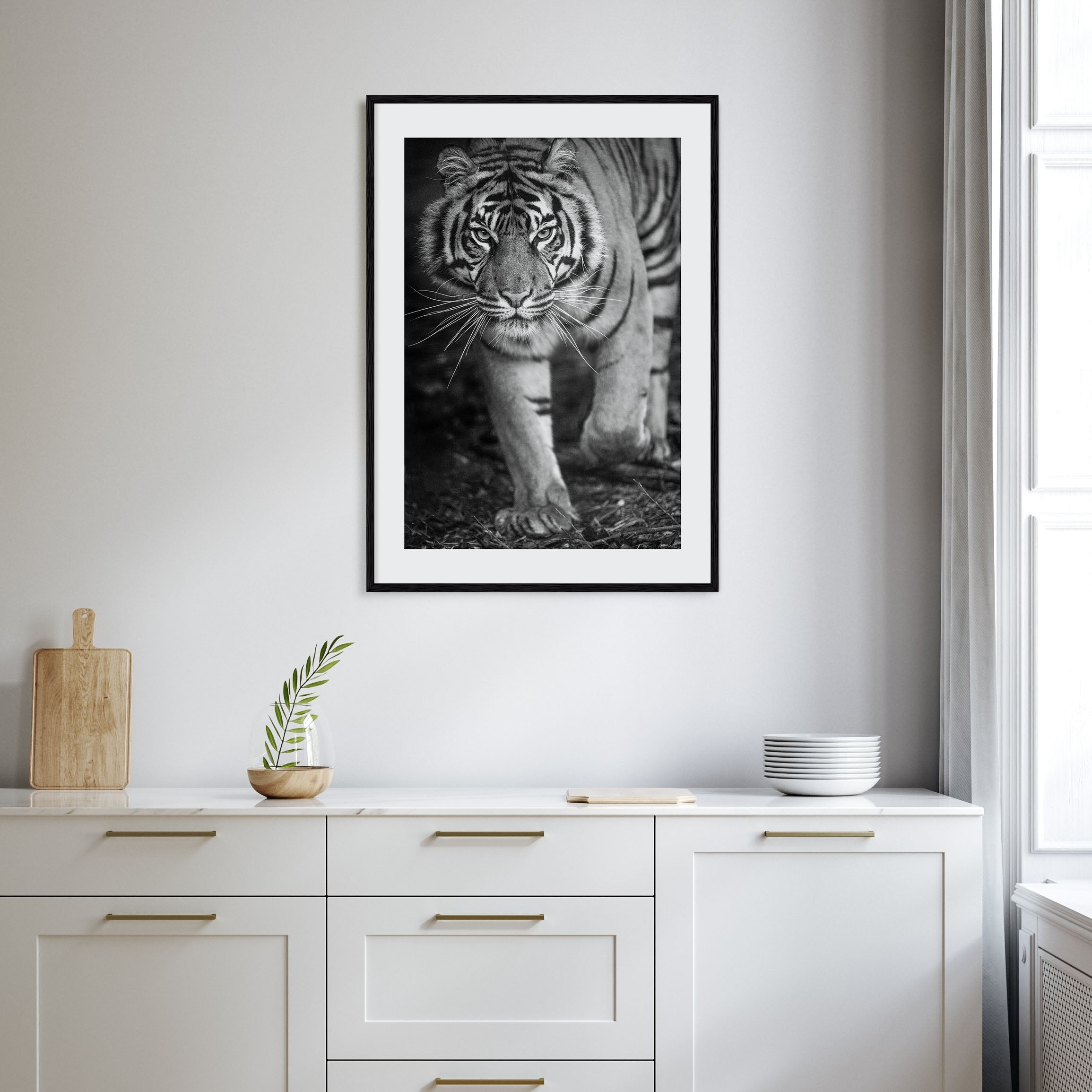 Tiger Photo B&W No 2 Poster