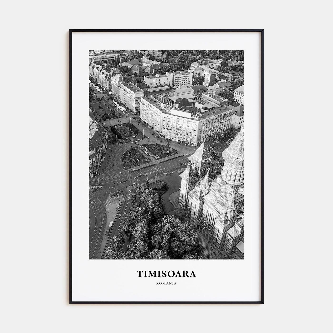 Timisoara Portrait B&W No 1 Poster